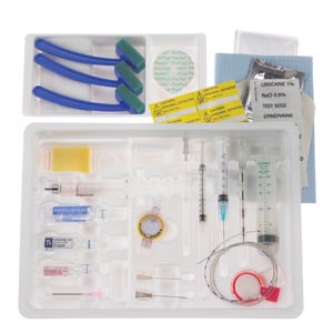 Continuous Epidural Tray, 17G x 3½" Winged Tuohy Needle & 19G Springwood Open Tip Catheter
