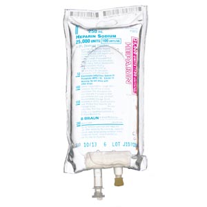 25,000 Units Heparin in 5% Dextrose Injection, 100 Units/mL, 250mL, EXCEL® Container