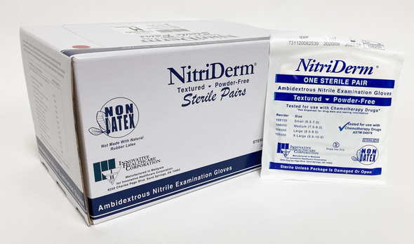 Gloves, Exam, Large, Nitrile, Chemo Tested, PF, Pairs, 50 pr/bx