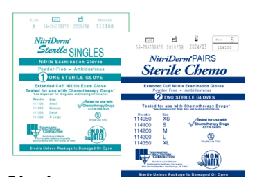Gloves, Exam, Large, Nitrile, Chemo, PF, Singles, Extended Cuff