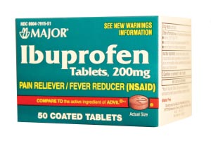 Major Pharmaceuticals Ibuprofen, 200mg, 50s, Compare to Advil®, 144/cs, NDC# 00904-6747-51