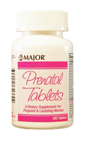 Major Pharmaceuticals Prenatal Tablets, 100s, Compare to Stuartnatal®, NDC# 00904-5313-60