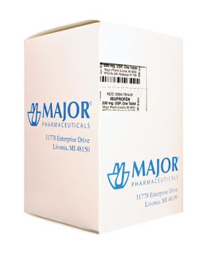 Major Pharmaceuticals Ibuprofen, 200mg, 100s, Compare to Motrin®, NDC# 00904-7914-61