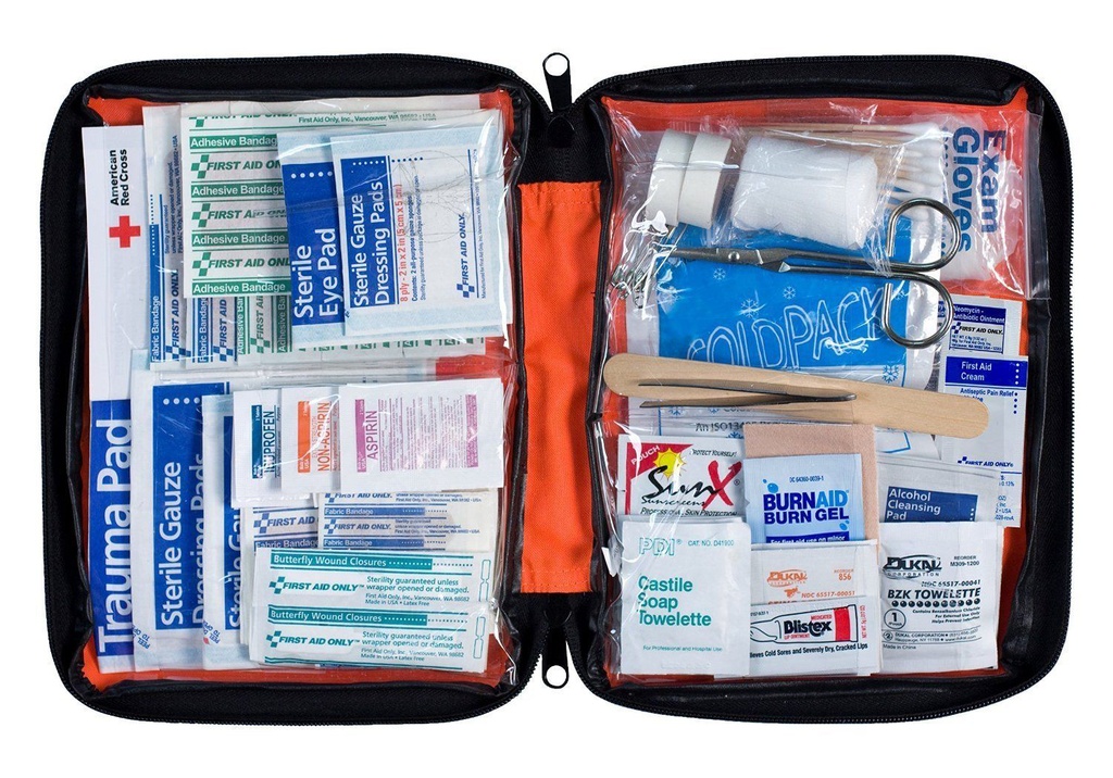 First Aid Only 205 Piece Outdoor First Aid Kit with Fabric Case