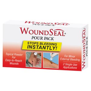 First Aid Only/Acme United Corporation WoundSeal Blood Clot Powder, Pour Packs, 2/bx