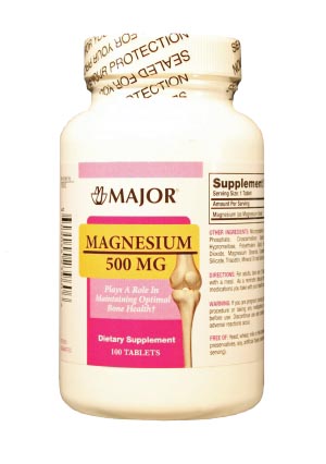 Major Pharmaceuticals Magnesium Oxide, 500mg, Tablets, 100s, NDC# 00904-4239-60