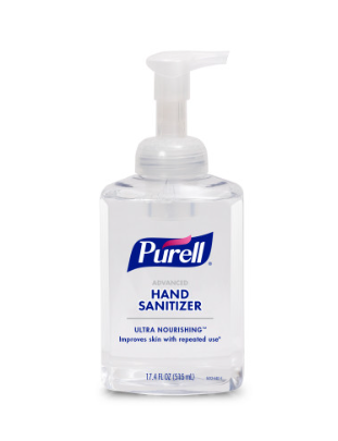 PURELL Advanced Hand Sanitizer, ULTRA NOURISHING Foam, 515mL, Clear, 4/cs