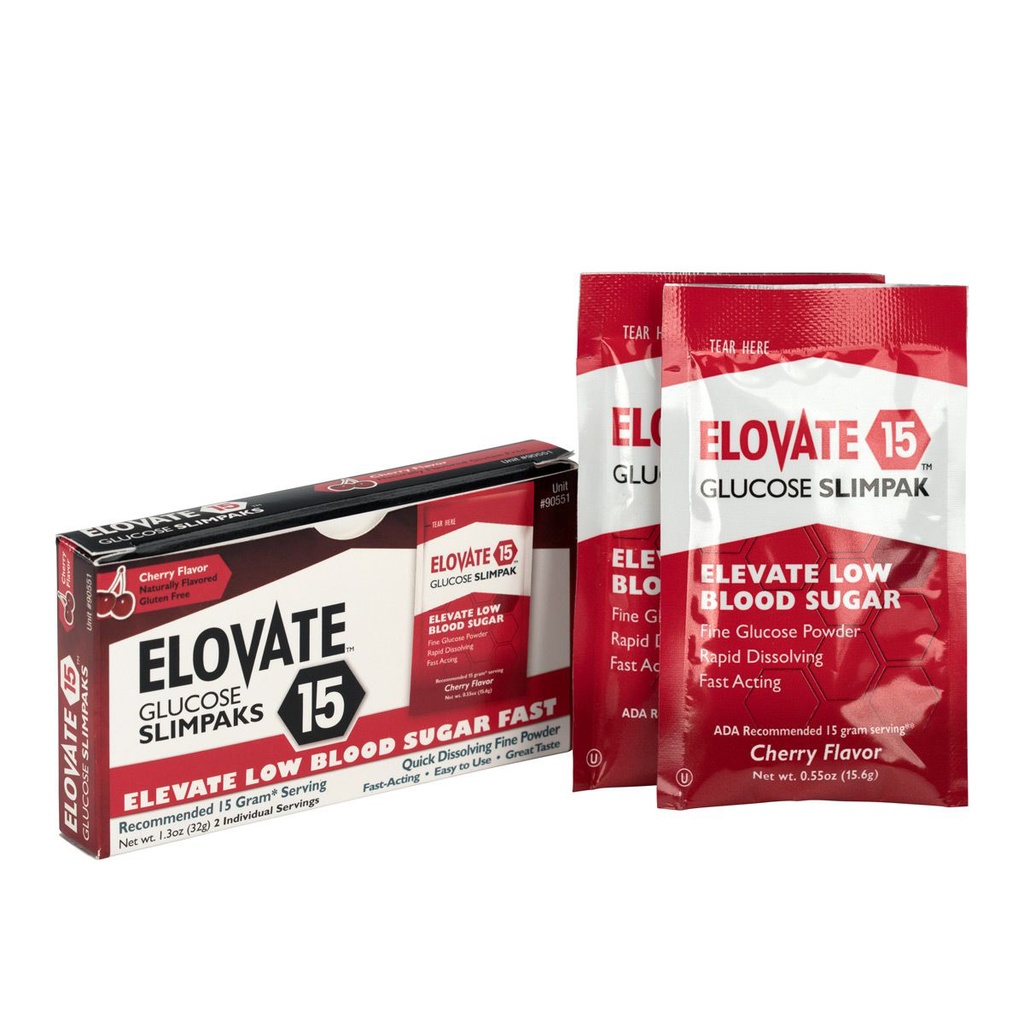 First Aid Only Elovate Glucose Packet, 2/Box