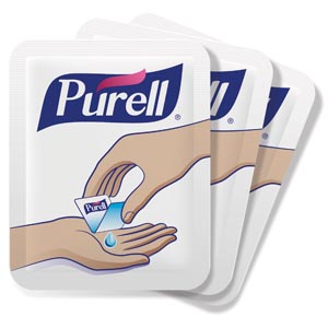 Instant Hand Sanitizer, 0.04 oz (1.2ml) Individual Packet, Bulk