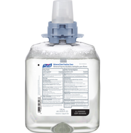 FMX-12 Instant Foam Hand Sanitizer, 1200mL, 4/cs (100 cs/plt)