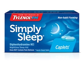 Johnson & Johnson Simply Sleep Nighttime Sleep Aid, 25mg