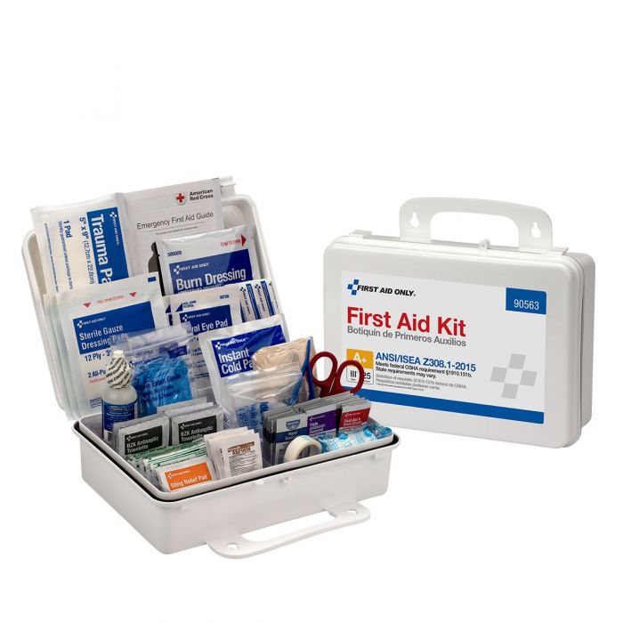 First Aid Only 25 Person ANSI Class A+ Bulk First Aid Kit with Plastic Case
