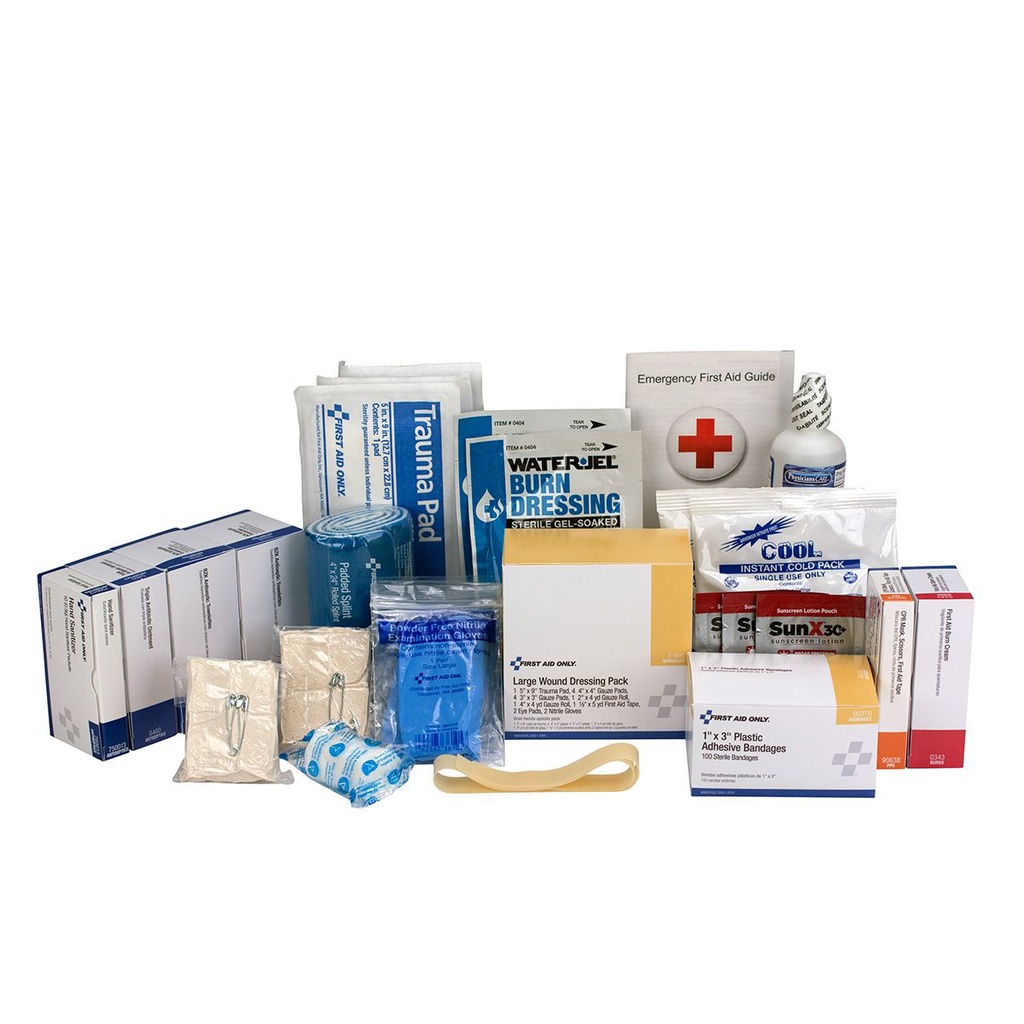 First Aid Only 50 Person ANSI Class B+ Contractor First Aid Kit Refill Pack