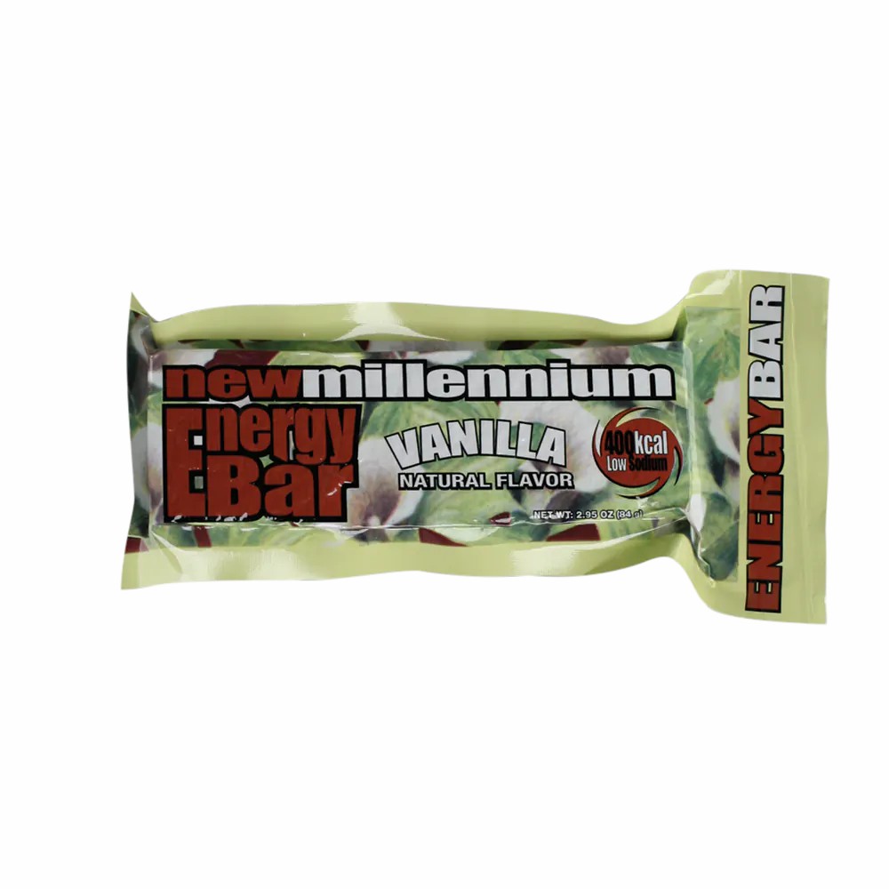 First Aid Only Food Millennium Vanilla Energy Bar, 144/Case
