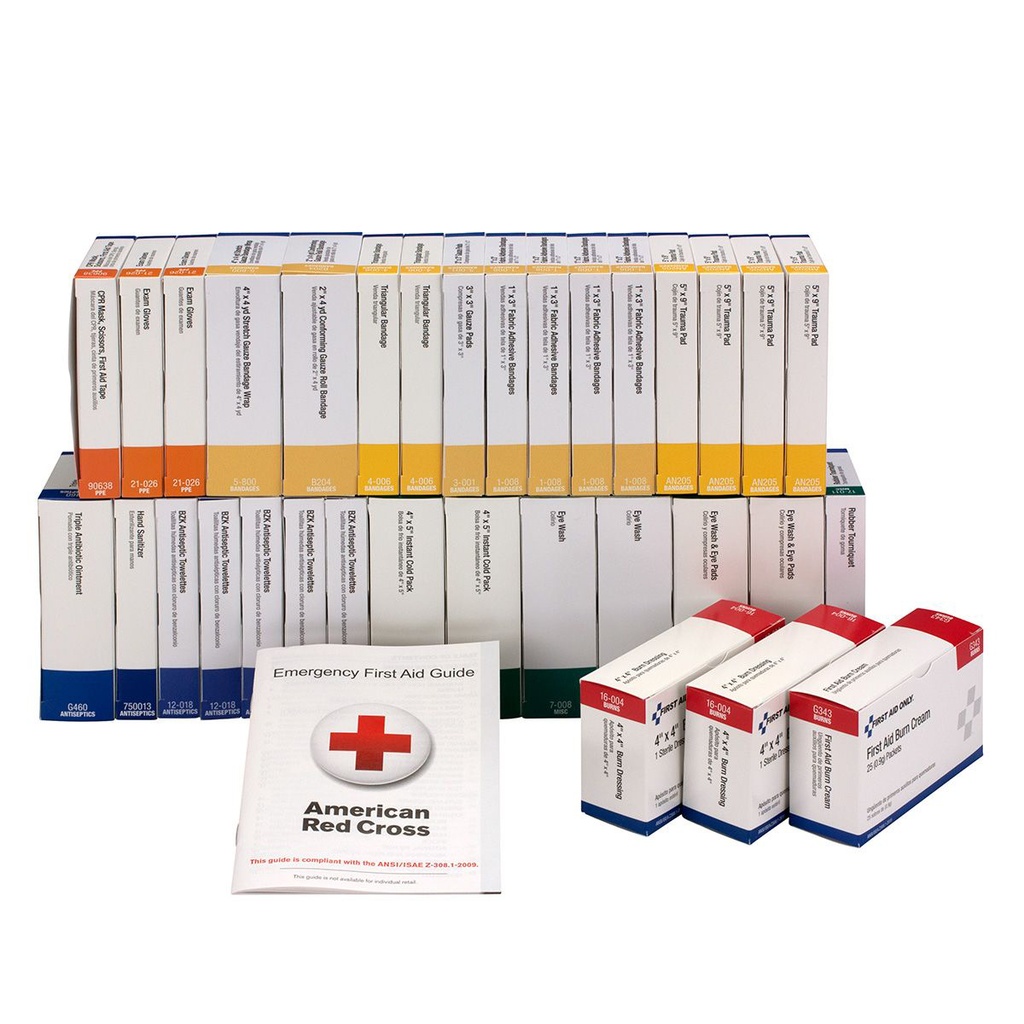 First Aid Only 100 Person ANSI Class B Unitized First Aid Kit Refill