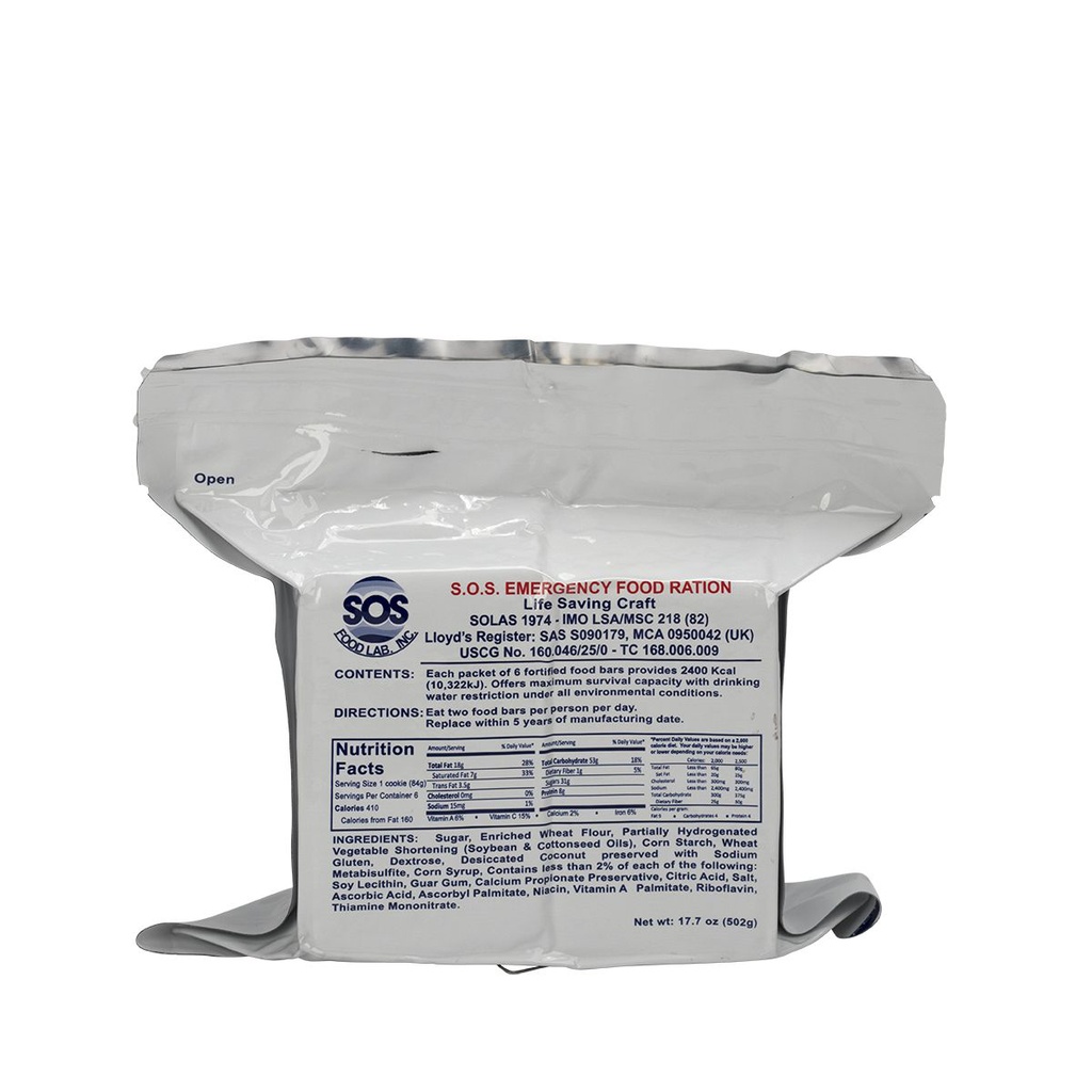 First Aid Only Emergency Food Ration, 6/Pack