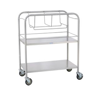 Blickman Industries Bassinet 31"W x 38 1/2"H x 17 3/4"D, (2) Shelves