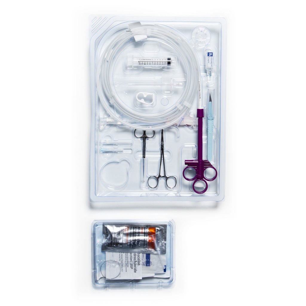 Avanos Mic 24 Fr Push Percutaneous Endoscopic Gastrostomy Feeding Tube Kit, 2/Case