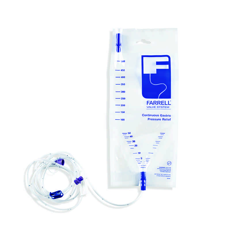 Avanos Farrell Valve Closed Enteral Gastric Pressure Relief System with Enfit Connector, 30/Case