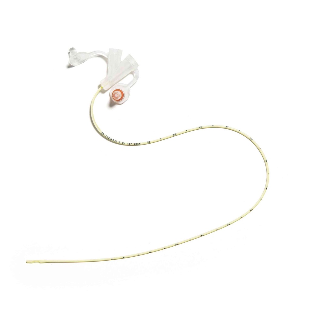 Avanos Corflo 5 Fr x 15 inch Non-Weighted Nasogastric/Nasointestinal Feeding Tube with Anti-IV Connector, 10/Case