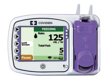 Kangaroo Connect Enteral Feeding Pump w/Pole Clamp & Power Adapter