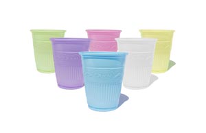 Plastic Drinking Cups, 5 oz., Yellow, 50/pk, 20 pk/cs (64 cs/plt)