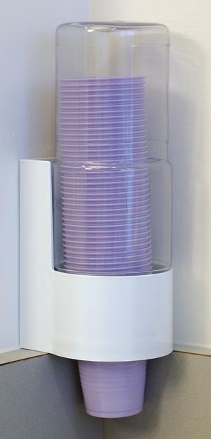 Crosstex International Dispenser For 3.5 & 5 oz Cups, 8/cs