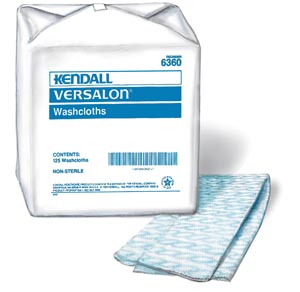 Washcloth, Apertured Finish, Blue, 9 3/8" x 13½", 125/bg, 4 bg/cs