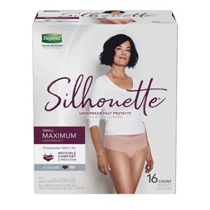 Kimberly-Clark Consumer Silhouette Underwear, Women, Small, 16/pk, 2 pk/cs