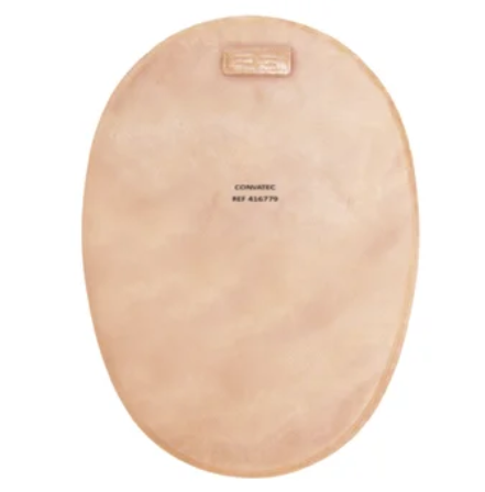 Convatec Closed-End Pouch, 8", 2-Sided Comfort Panel, Filter, Tan, Medium