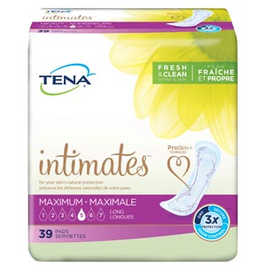 Essity Health & Medical Solutions Pads, Maximum, Long, 39/pk, 3 pk/cs