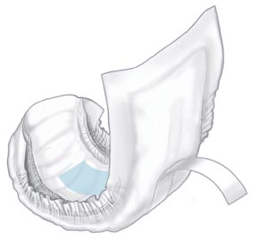 Undergarment Guard, Super Absorbency, 6½" x 13", 14/bg, 6 bg/cs