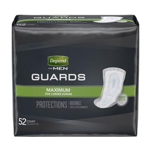 Kimberly-Clark Consumer Depend® Guards For Men, 52/pk, 2 pk/cs