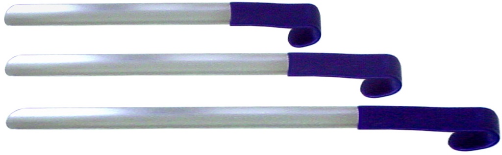 Kinsman Enterprises, Inc. Shoehorn, Stainless Steel, Curved, Vinyl Grip, X-Long, 30"L