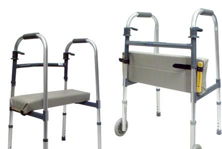 Kinsman Enterprises, Inc. Walker Rest Seat, Foam Padded with Vinyl Cover, 8" x 24" x 2¾"