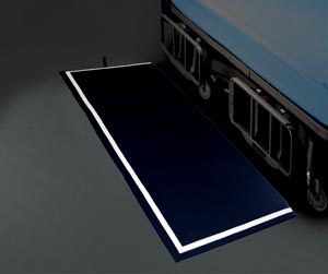 Beveled Floor Cushion, Reflective, Narrow, Tri-Fold, 70"L x 29"W x 1"H