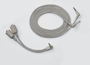 Phone Plug Y-Adapter, 1/4", 12ft Cord