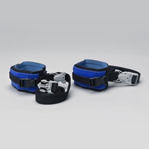 Posey Wrist Restraint, Twice-as-Tough, Universal, Quick Release, Regular, Neoprene, Blue