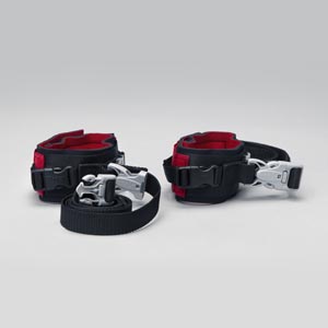 Posey Ankle Restraint, Twice-as-Tough, Universal, Quick Release, Large, Neoprene, Red