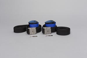 Posey Locking Wrist Cuff, Twice-as-Tough, Single Strap, Neoprene, Blue