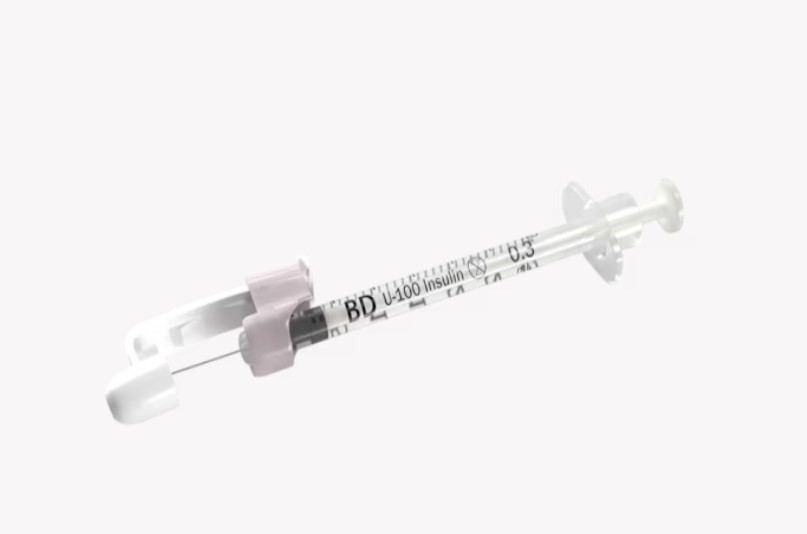 BD, Safety-Glide Insulin Syringes 13mm x 29G 3/10 mL