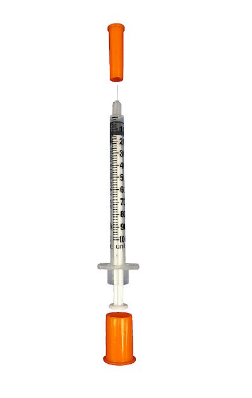 Exel Corporation Insulin Syringe & Needle, 31G x 5/16", 1cc, 10/bg, 10 bg/bx, 5 bx/cs