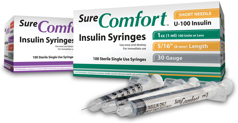 Allison Medical, Inc. Insulin Syringe, 30Gx5/16", 3/10cc , 5bx/cs, 6cs/ct