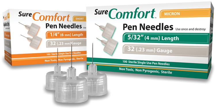 Allison Medical, Inc. Pen Needles, 32Gx6mm (1/4") 12bx/cs, 6cs/ct