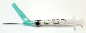 Exel Corporation Safety Syringe (3 mL) w/ Safety Needle (21G x 1½")