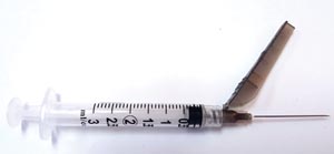 Exel Corporation Safety Syringe (3 mL) w/ Safety Needle (22G x 1½")