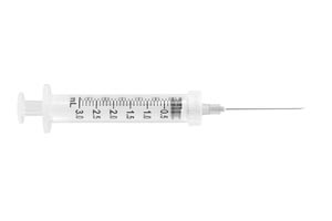 UltiMed, Inc. Safety Syringe, Detachable Needle, 3mL, 22G x 1 ½"
