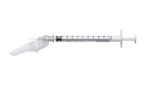 Terumo Medical Corp. Safety Needle with 1cc Syringe, 27G x ½"
