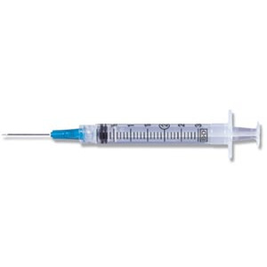 BD Syringe/ Needle Combination, 3mL, Luer-Lok™ Tip, 23G x 1½", IM, Thin Wall