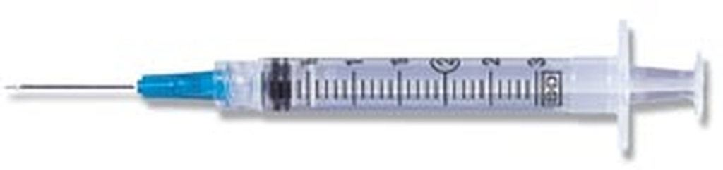 BD Syringe, 3mL, Blunt Fill Needle & Luer-Lok™ Tip Combination, 18G x 1½"